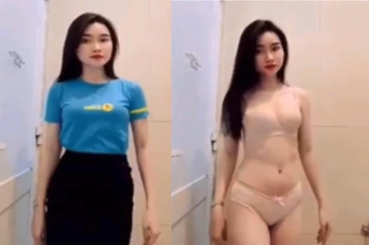 Gái xinh điện máy xanh eo thon